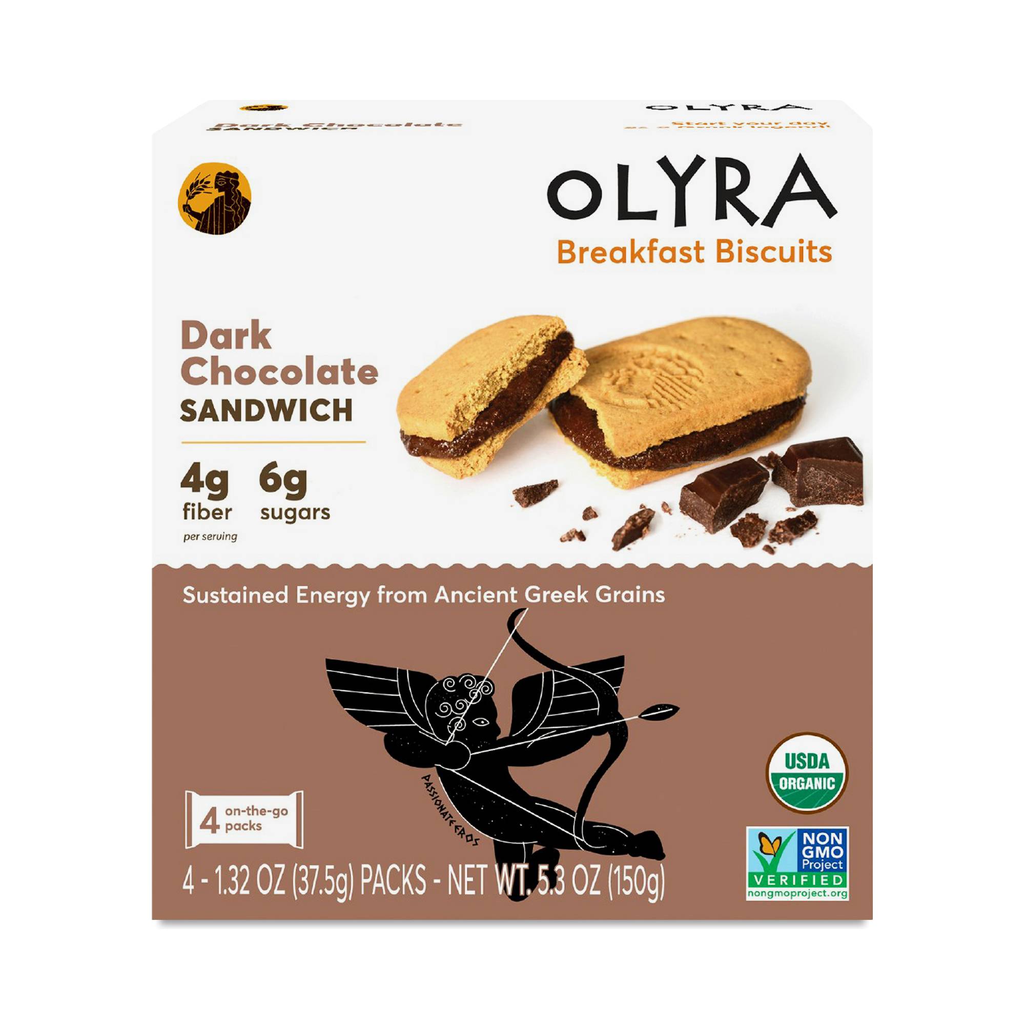 Organic Breakfast Biscuits, Dark Chocolate