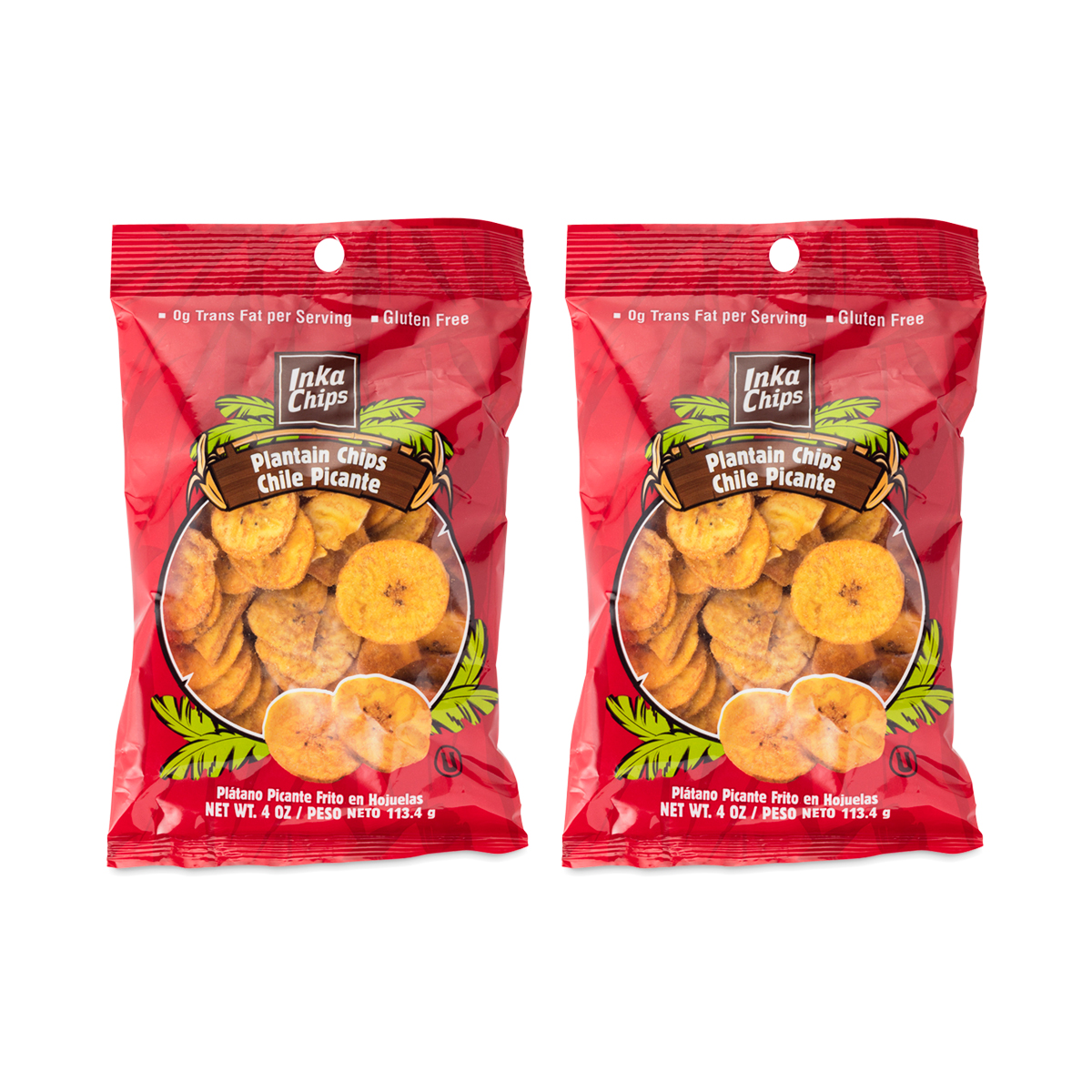Inka Plantain Chips, Chile Picante (2-pack)