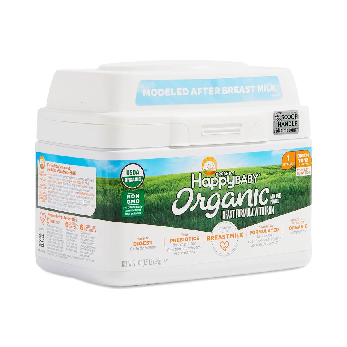 Happy Family Happy Baby Organic Infant Formula with Iron, Stage 1
