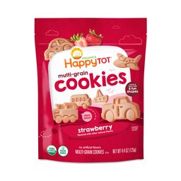 Happy Tot Organic Multi-Grain Cookies, Strawberry