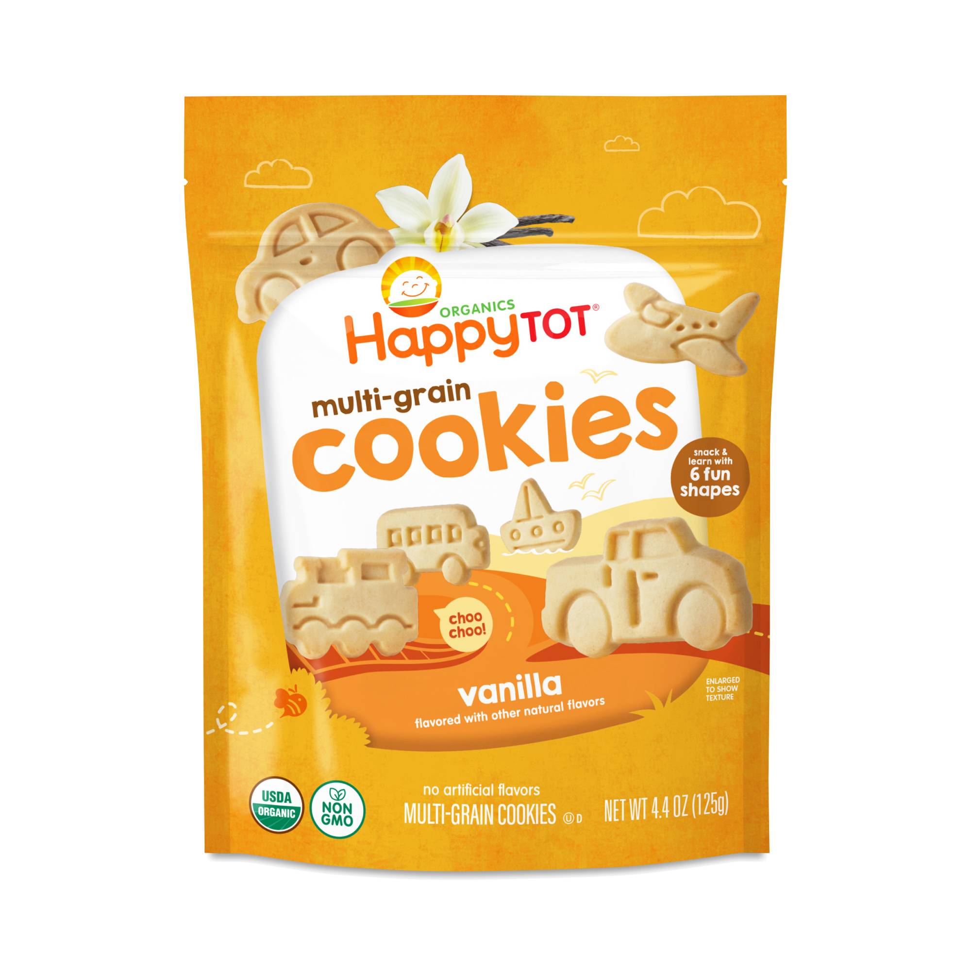 Happy Tot Organic Multi-Grain Cookies, Vanilla