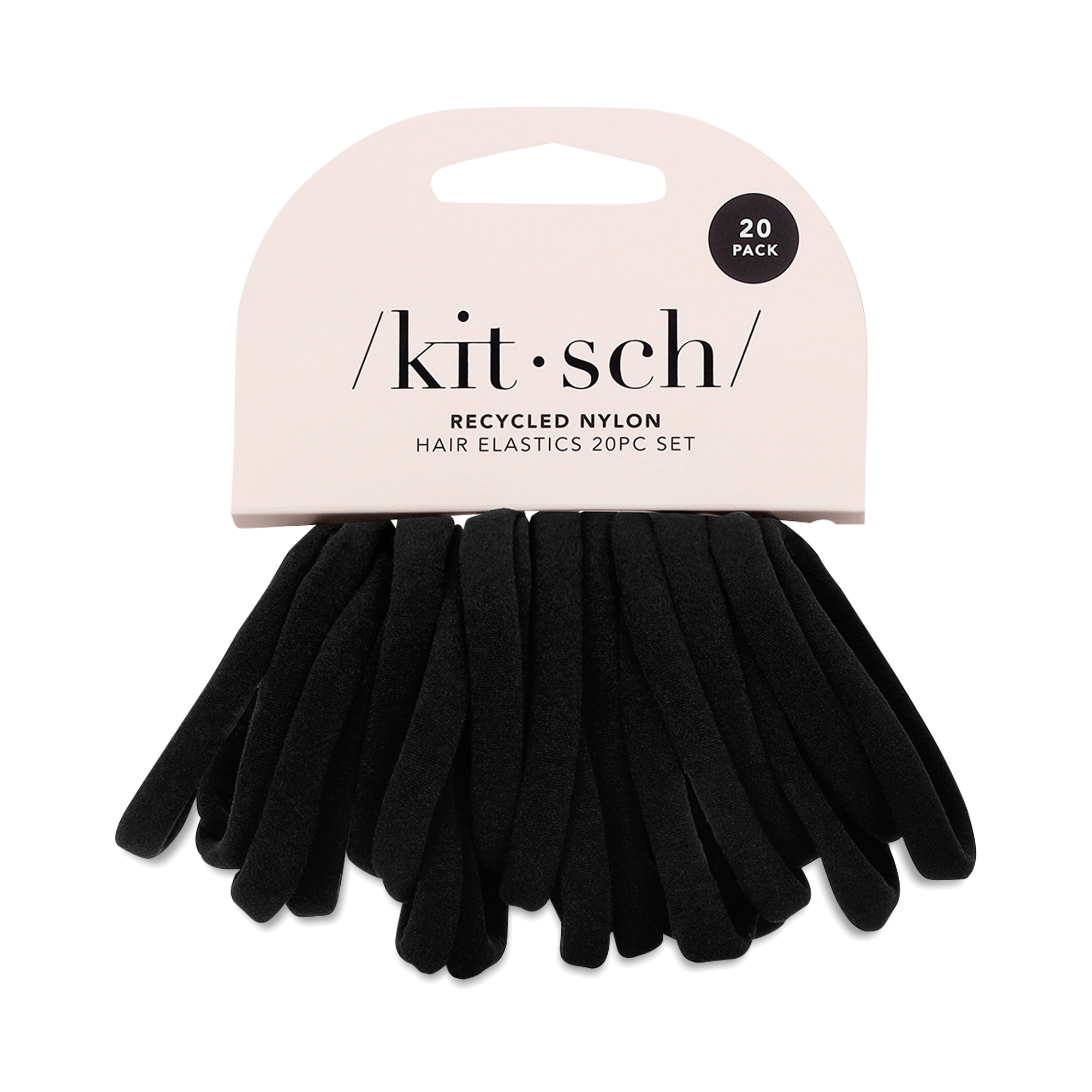 Kitsch EcoFriendly Nylon Elastics, Black Thrive Market