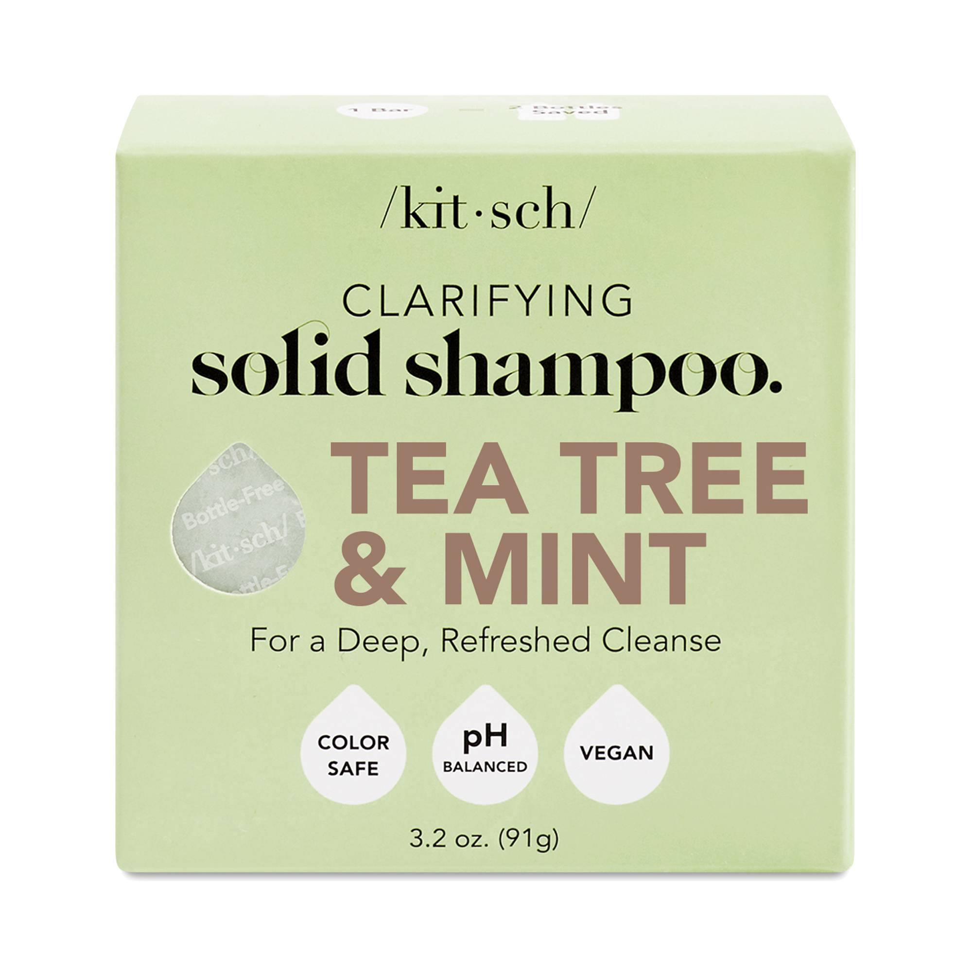 Clarifying Solid Shampoo, Tea Tree & Mint