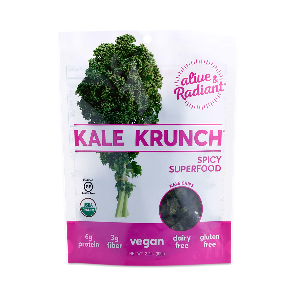 Kale Krunch Spicy Superfood Kale Chips