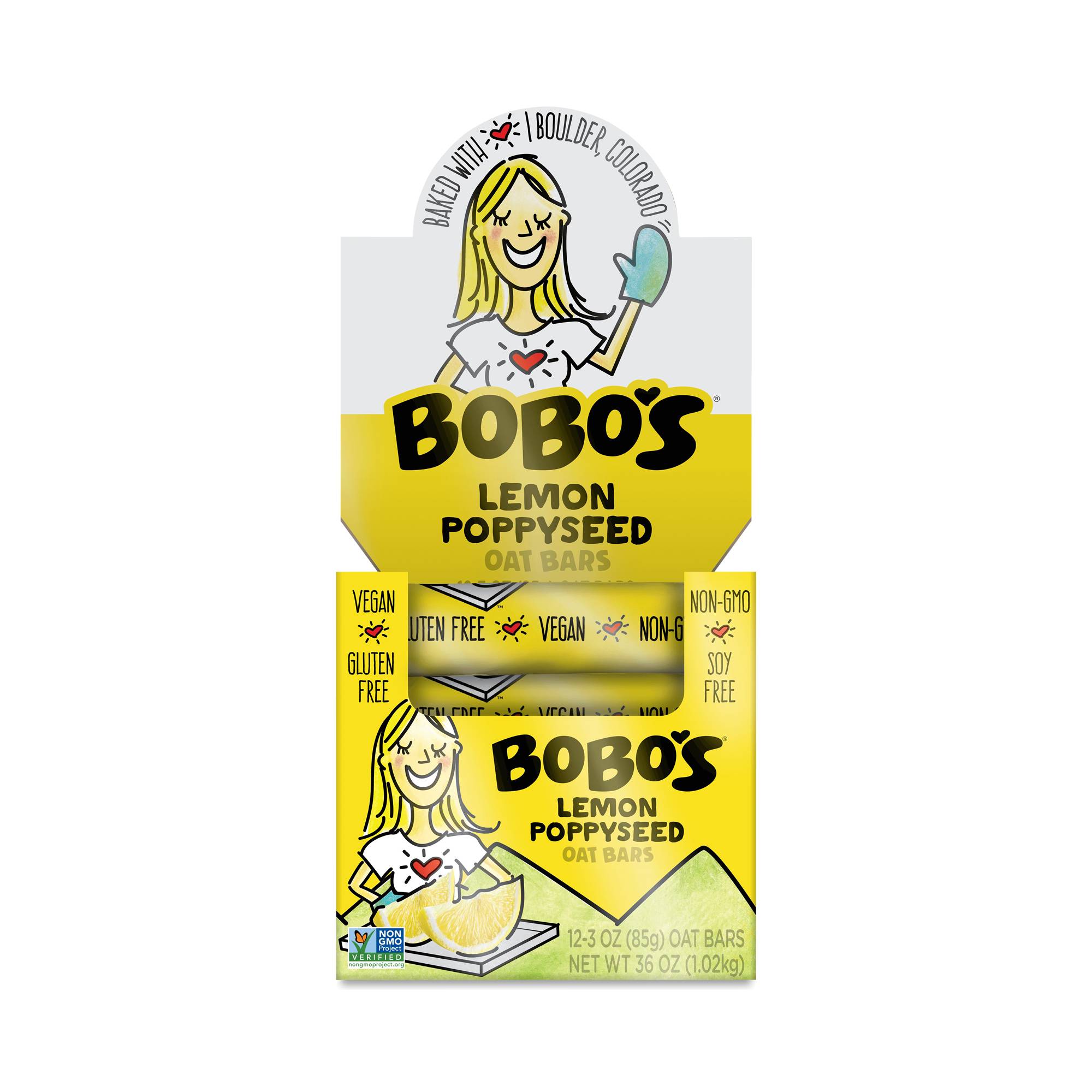 Oat Bar, Lemon Poppyseed