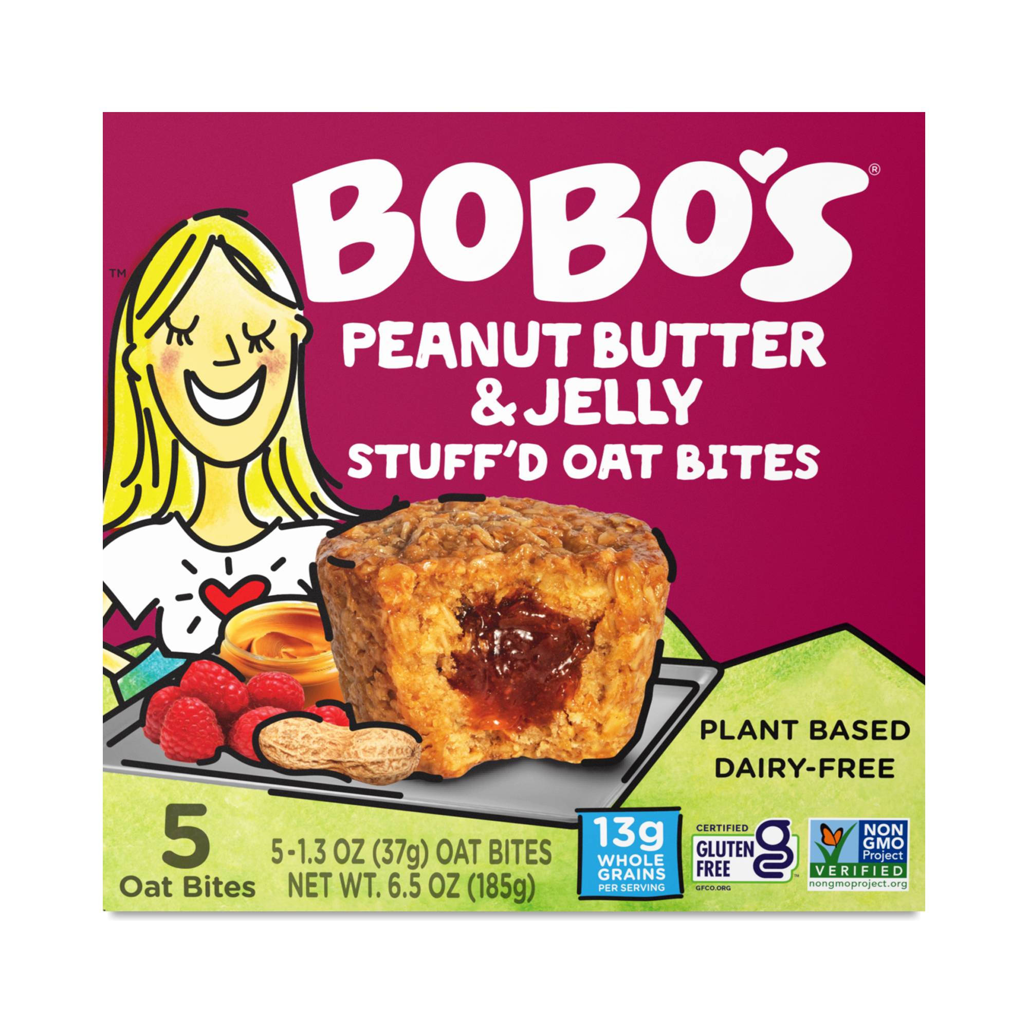 Stuffed Oat Bites, Peanut Butter & Jelly