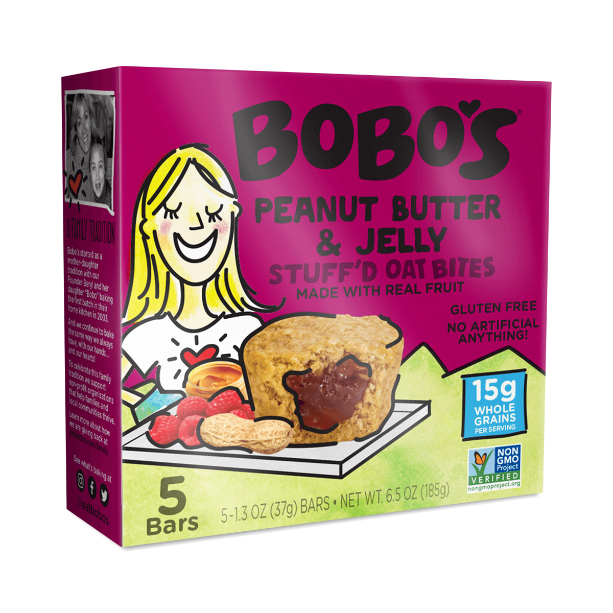 Gluten-Free Peanut Butter & Jelly Bites by Bobo's Oat Bars | Thrive Market