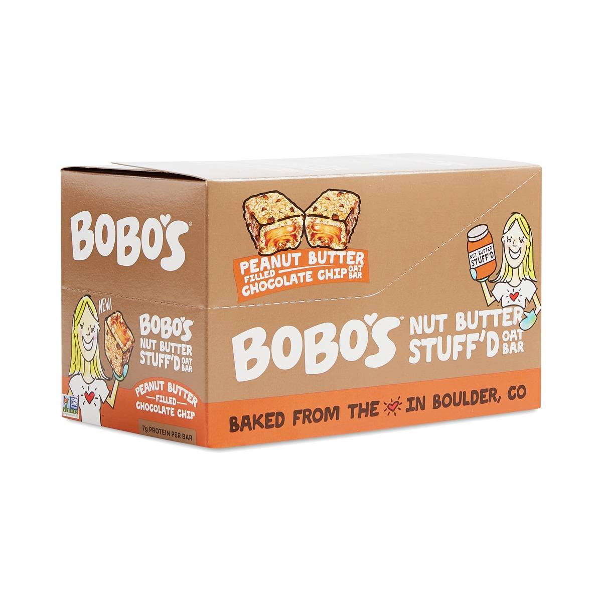 Bobo's Oat Bars Peanut Butter Filled Chocolate Chip Oat Bars Thrive