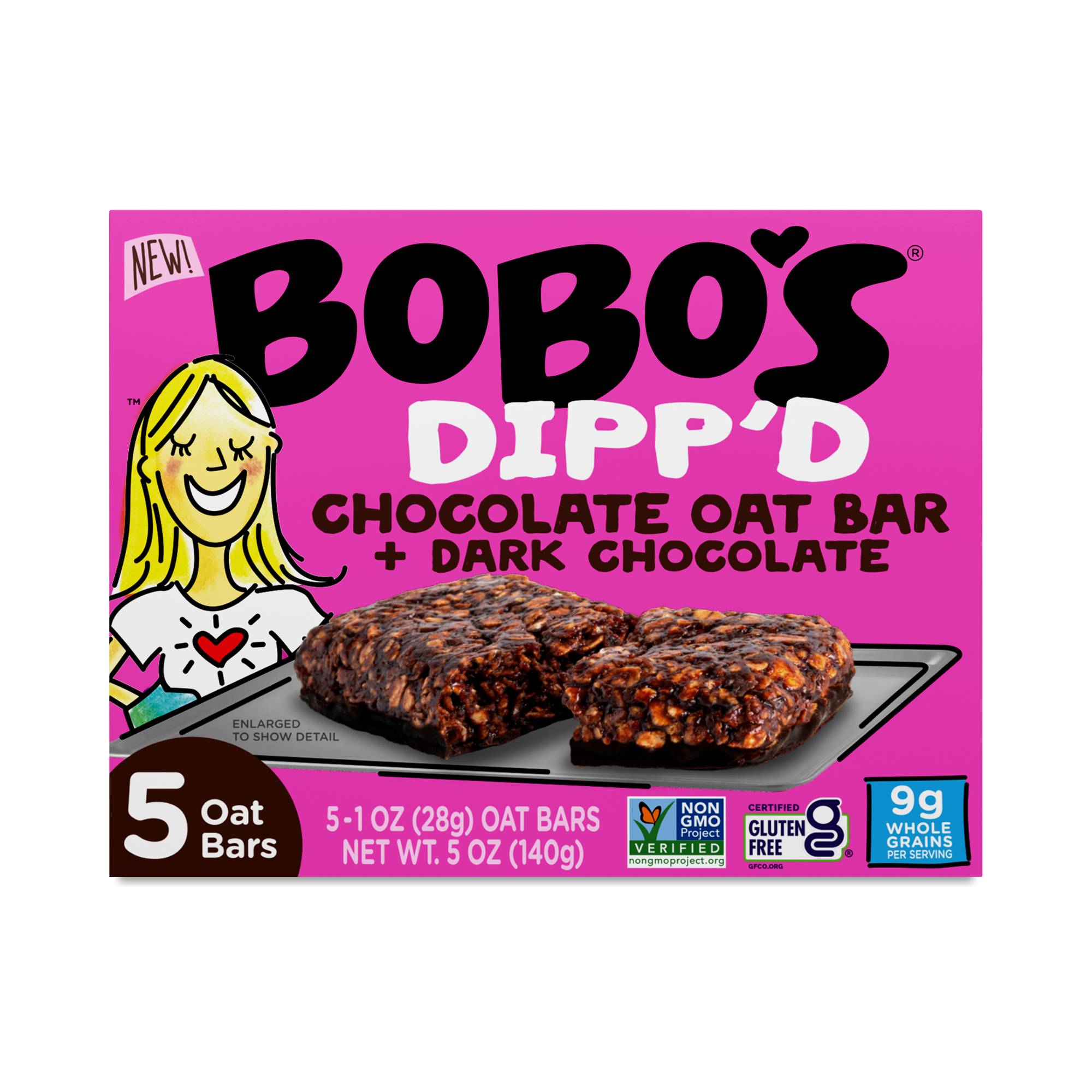 Dipp'd Oat Bars, Double Chocolate & Dark Chocolate