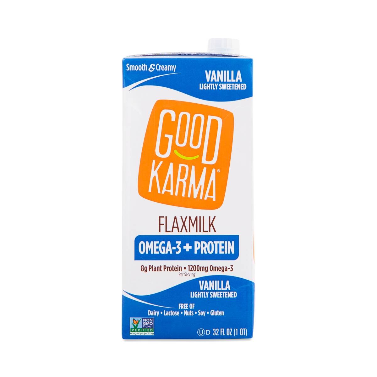 Good Karma Flaxmilk + Protein, Lightly Sweetened Vanilla Thrive Market