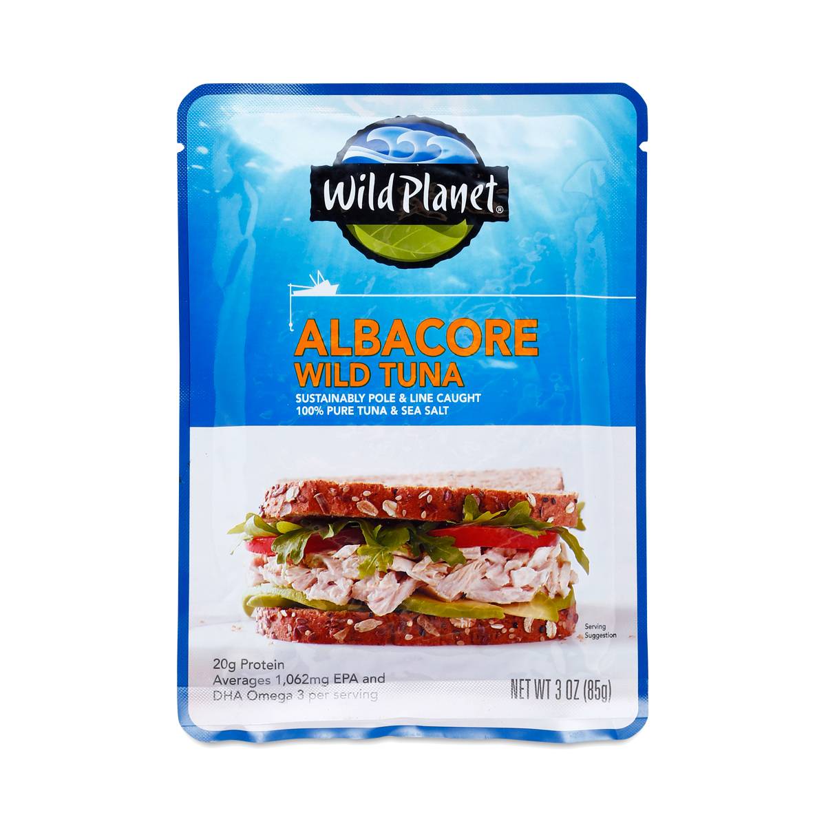 Wild Albacore Tuna Pouch, Sea Salt
