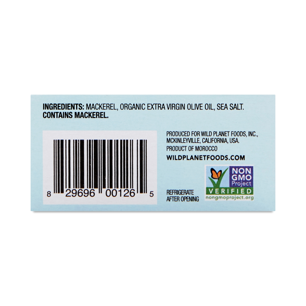 Wild Mackerel in Extra Virgin Olive Oil Thrive Market