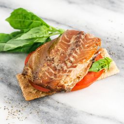 Wild Smoked Mackerel in Extra Virgin Olive Oil, Skinless & Boneless