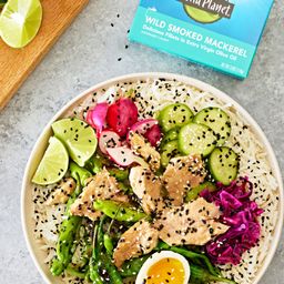 Wild Smoked Mackerel in Extra Virgin Olive Oil, Skinless & Boneless