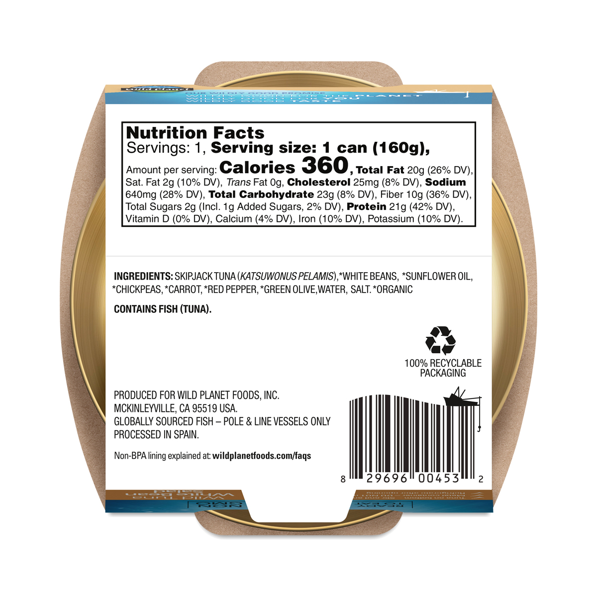 Wild Planet Wild Tuna White Bean Salad