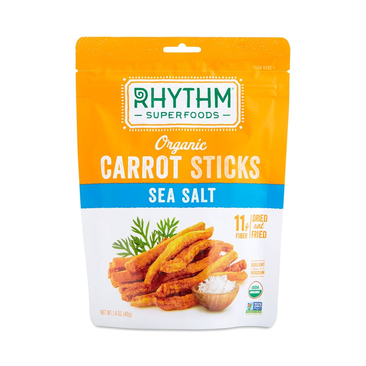 Rhythm Carrot Sticks, Sea Salt Thrive Market