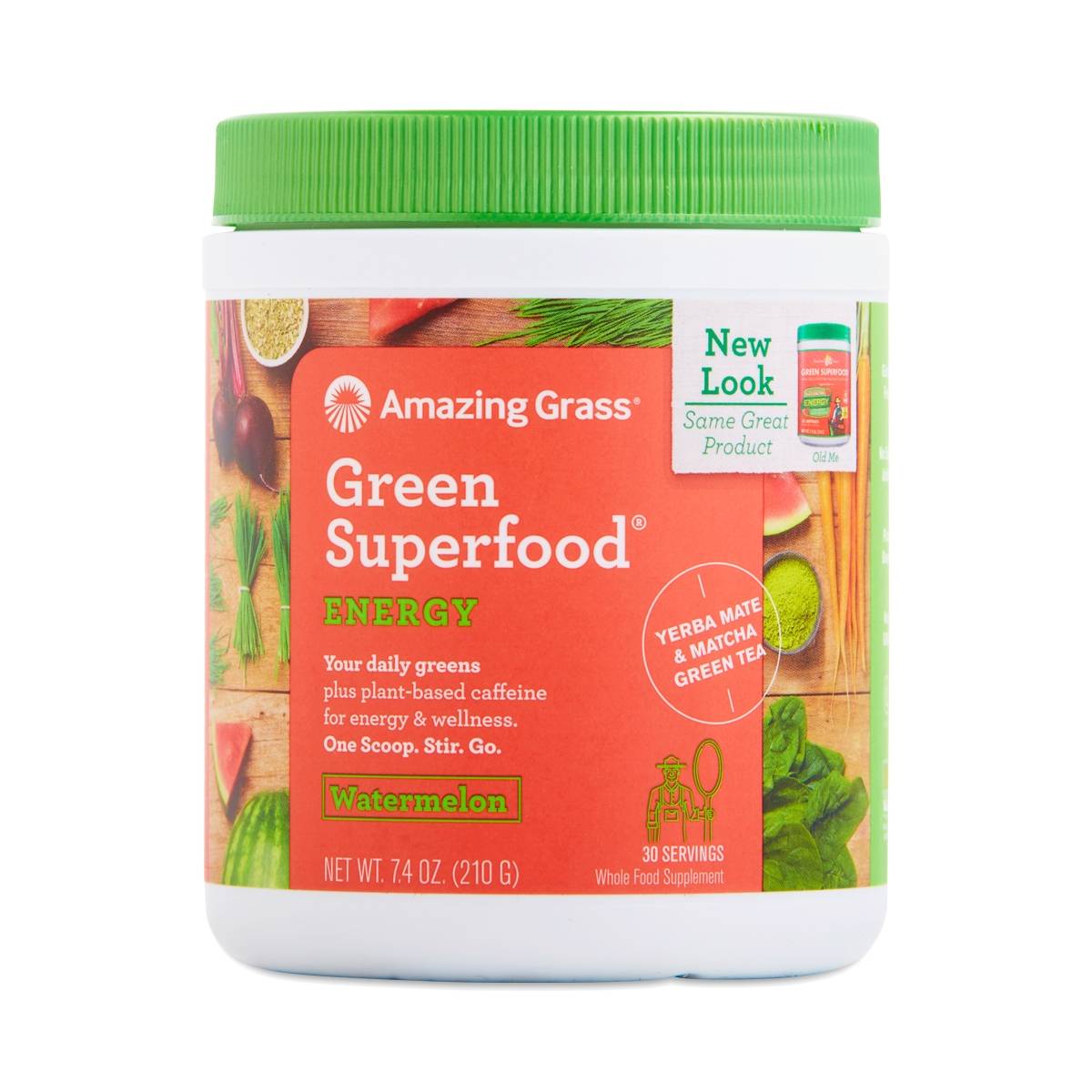 Amazing Grass Green Superfood Powder, Energy Watermelon Thrive Market
