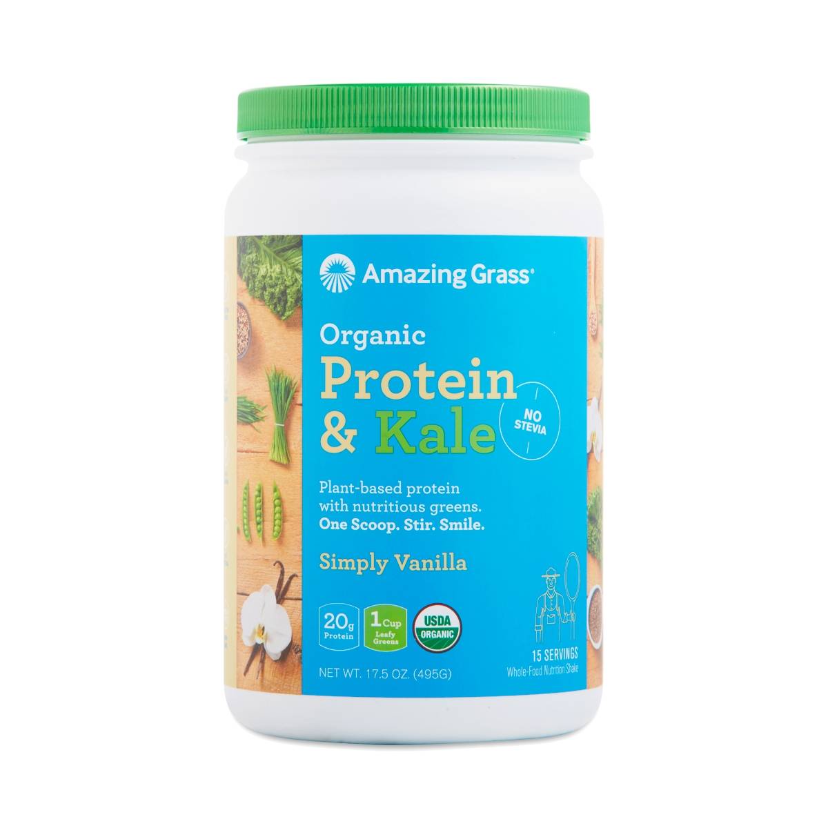 Amazing Grass Organic Protein & Kale, Vanilla Thrive Market