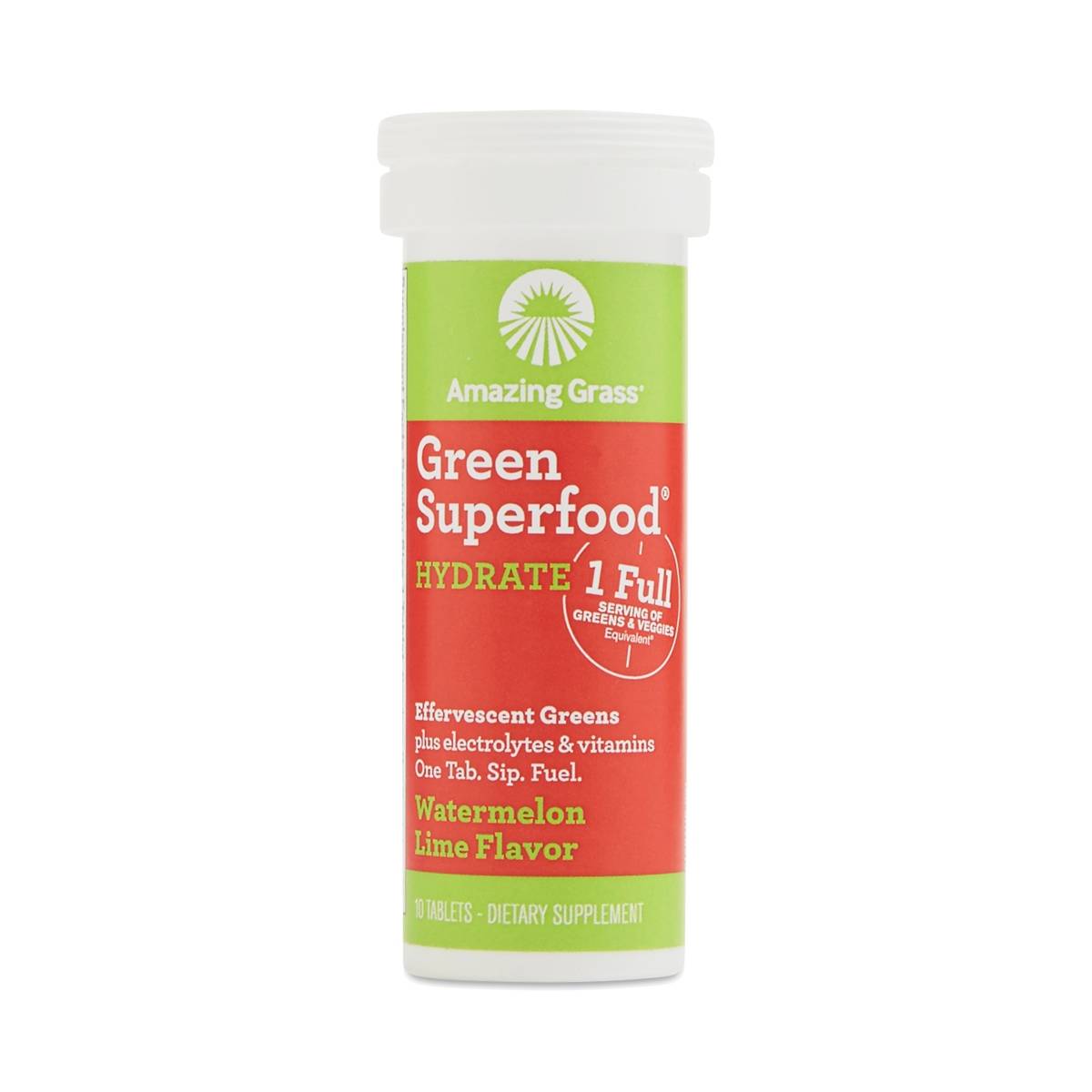 Watermelon Lime Green Superfood Effervescent Tablets Thrive Market