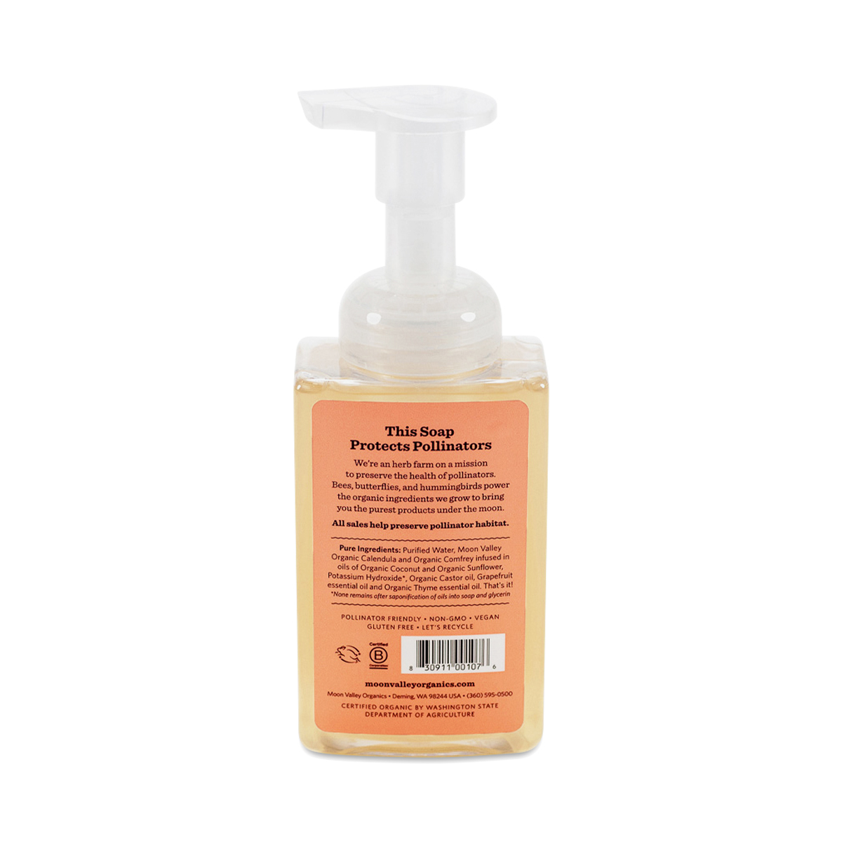Grapefruit Thyme Foaming Herbal Hand Soap Thrive Market