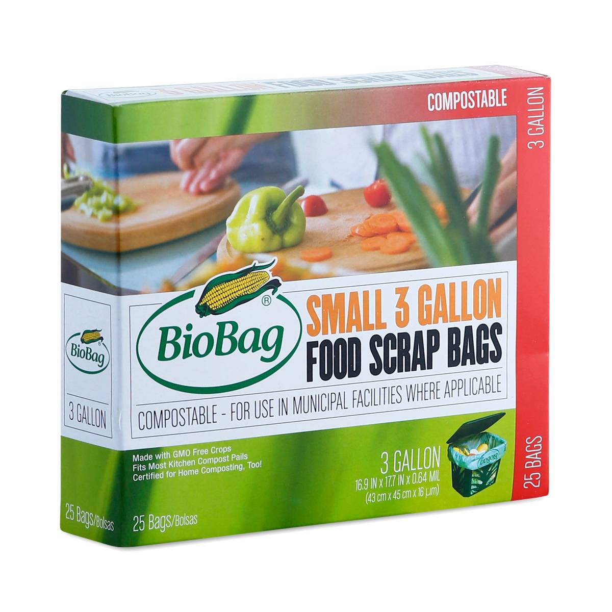 25 Count 3 Gallon Kitchen Compost Waste Bags by Biobag Thrive Market