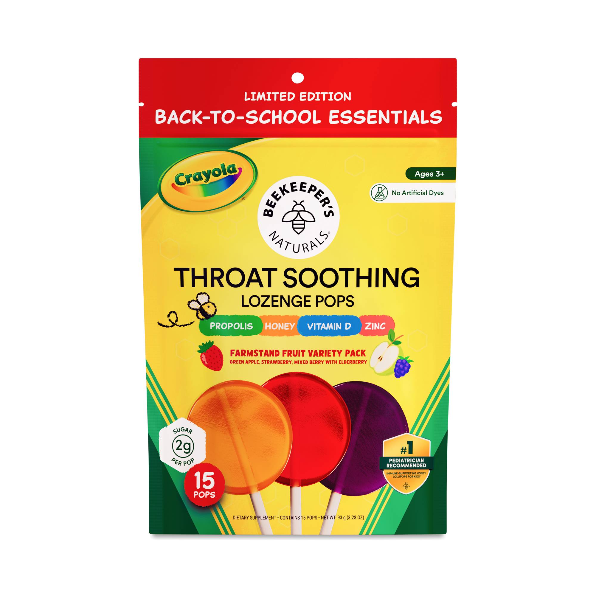 Crayola x BKN Throat Soothing Lozenge Pops