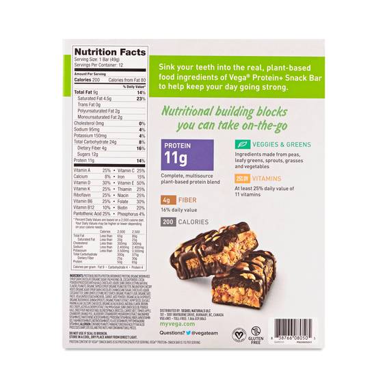 Vega Protein Snack Bar Chocolate Peanut Butter Vega Protein Snack Bar Chocolate Peanut Butter