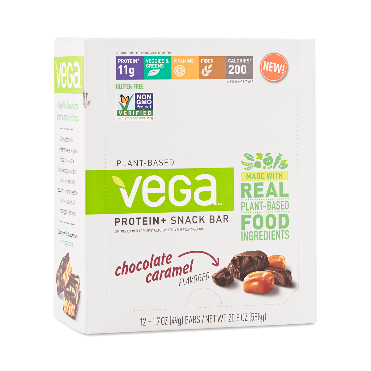 Vega Protein+ Snack Bar, Chocolate Caramel 