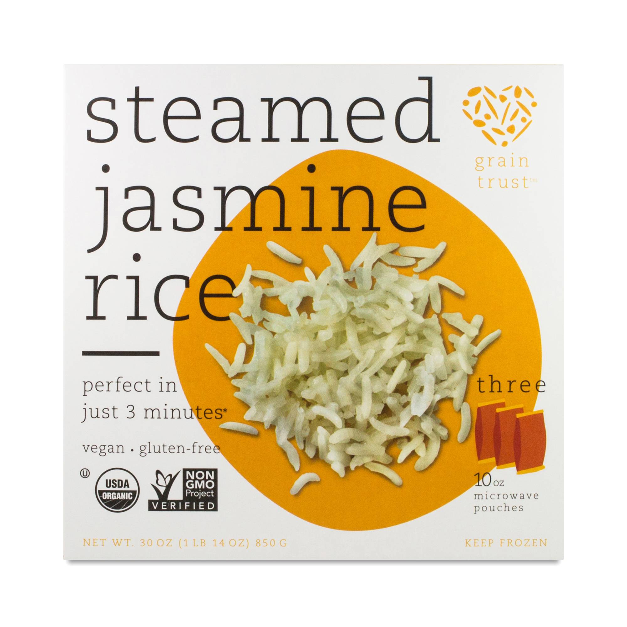 Organic Steamed Rice, Jasmine