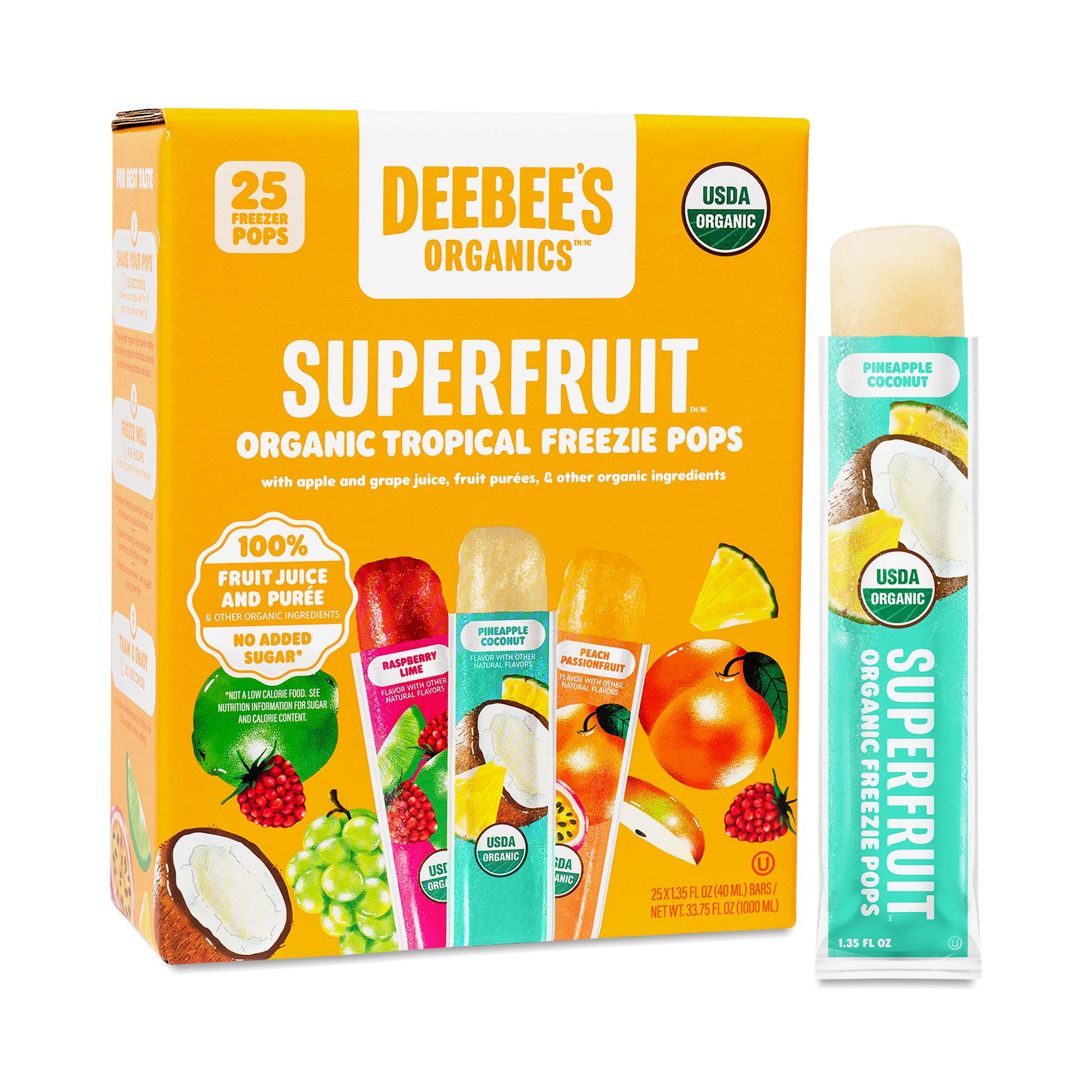 Superfruit Freezie Pops, Tropical
