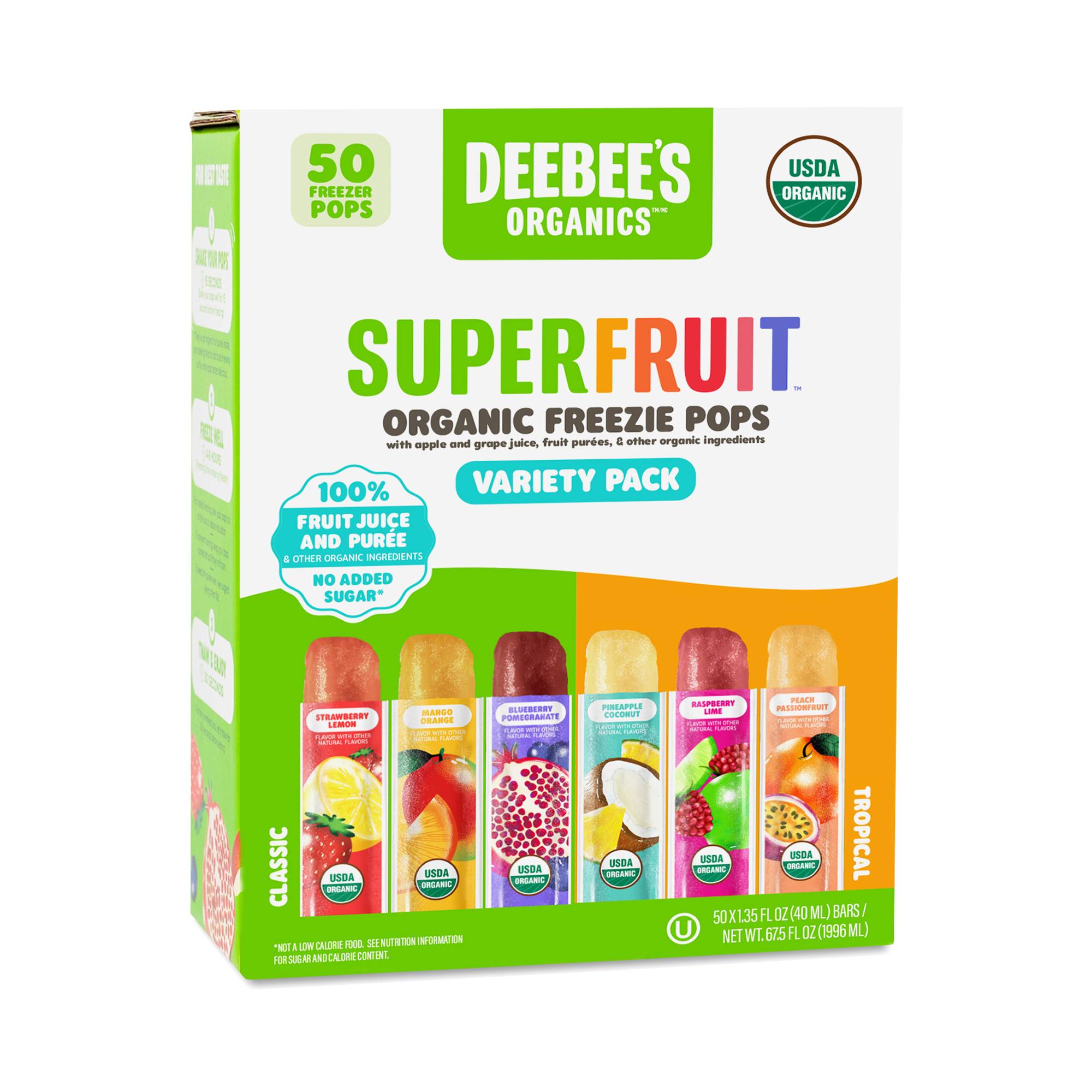 Superfruit Freezie Pops, Variety Pack