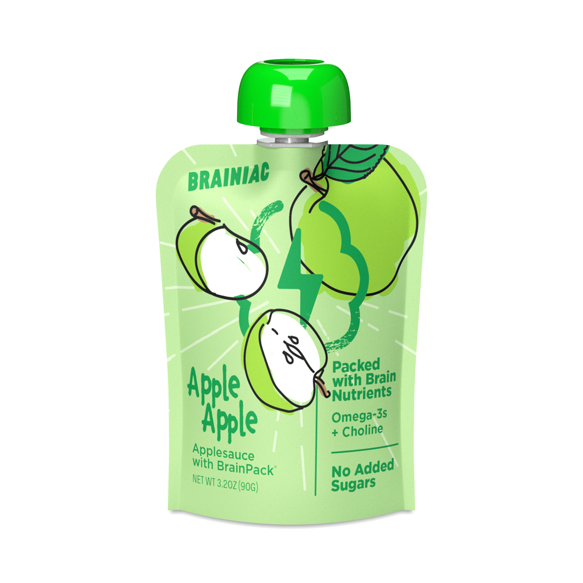 Brainiac Applesauce with BrainPack, Apple Thrive Market