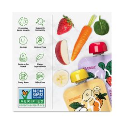 Applesauce with BrainPack, Fruit & Veggie Variety Pack