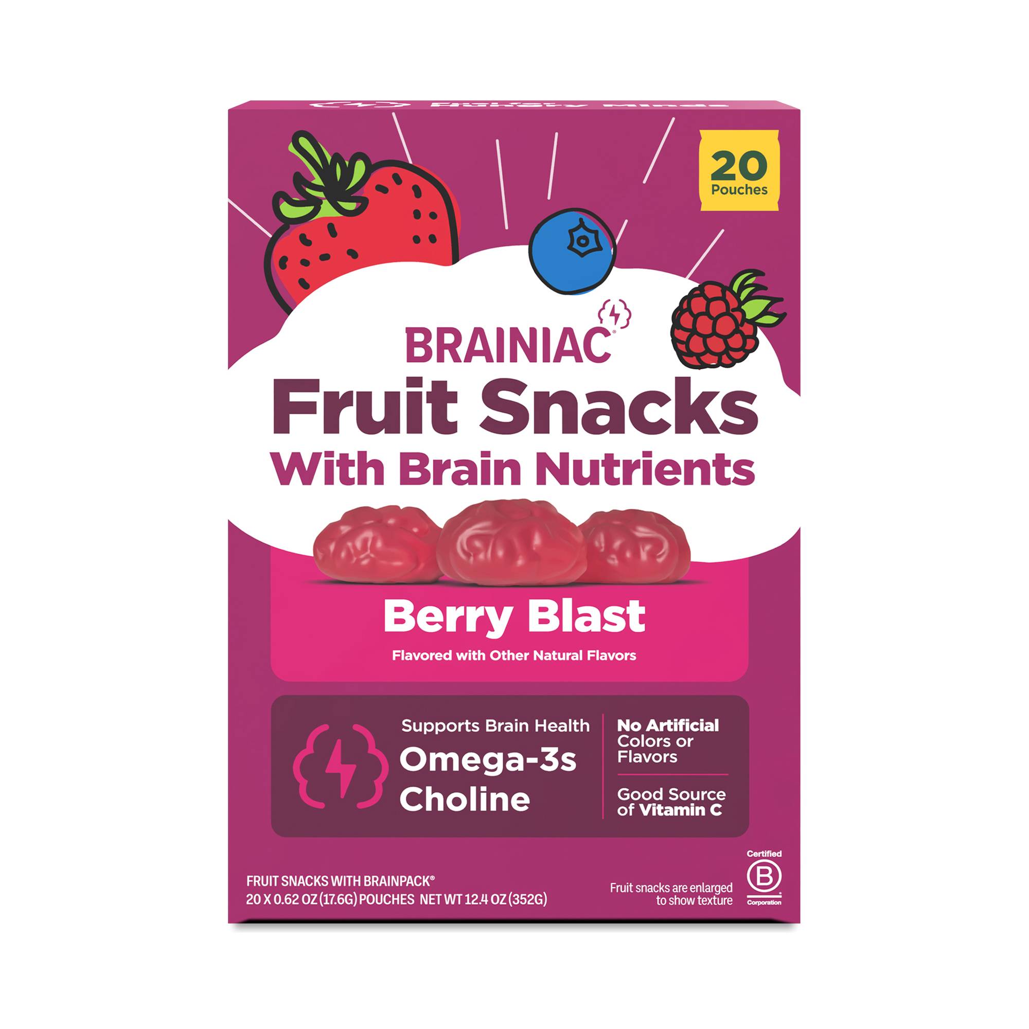 Fruit Snacks With BrainPack, Berry Blast
