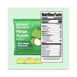 Fruit Snacks With BrainPack, Mega Apple