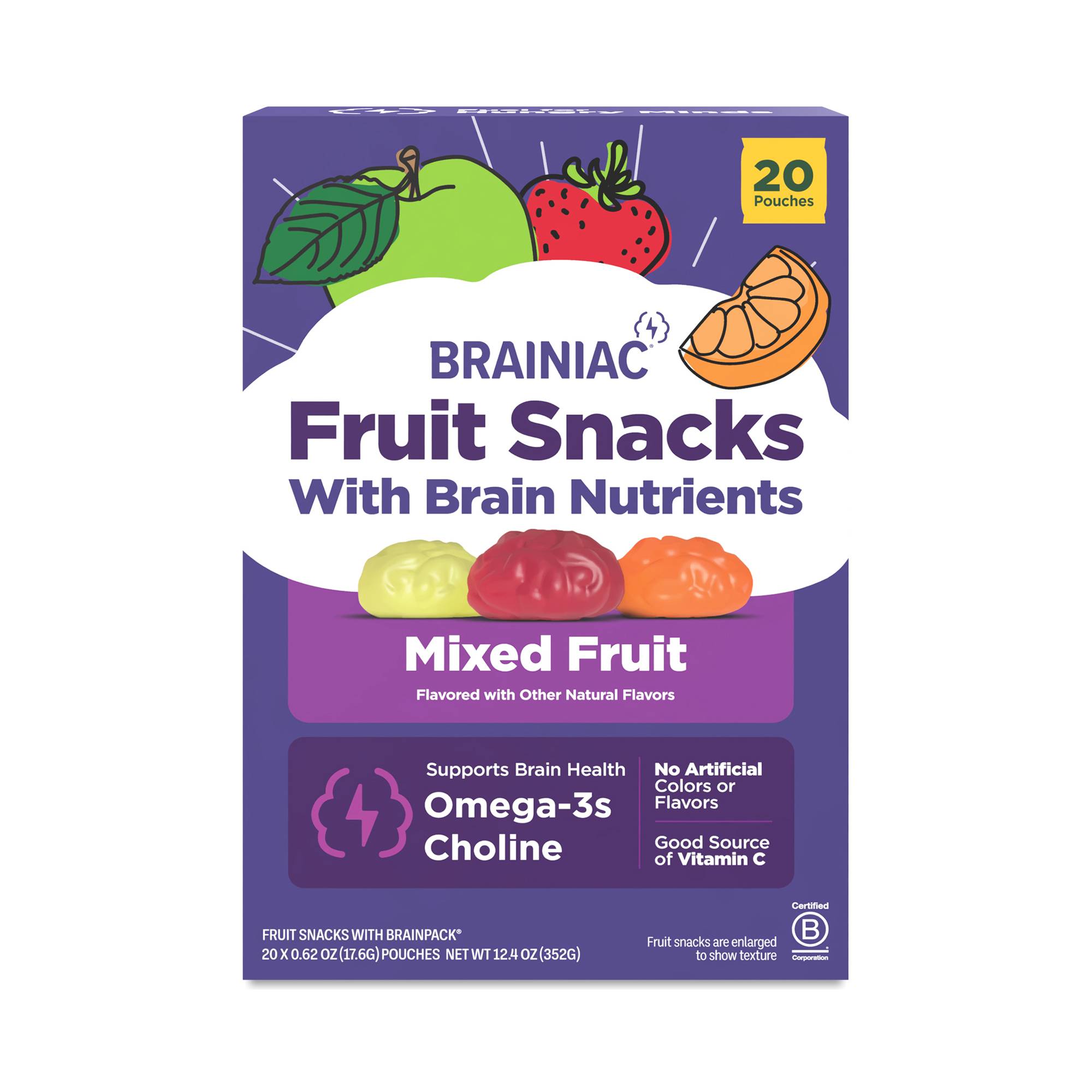 Fruit Snacks With BrainPack, Mixed Fruit