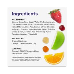 Fruit Snacks With BrainPack, Mixed Fruit