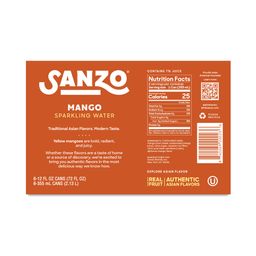 Sparkling Water, Mango