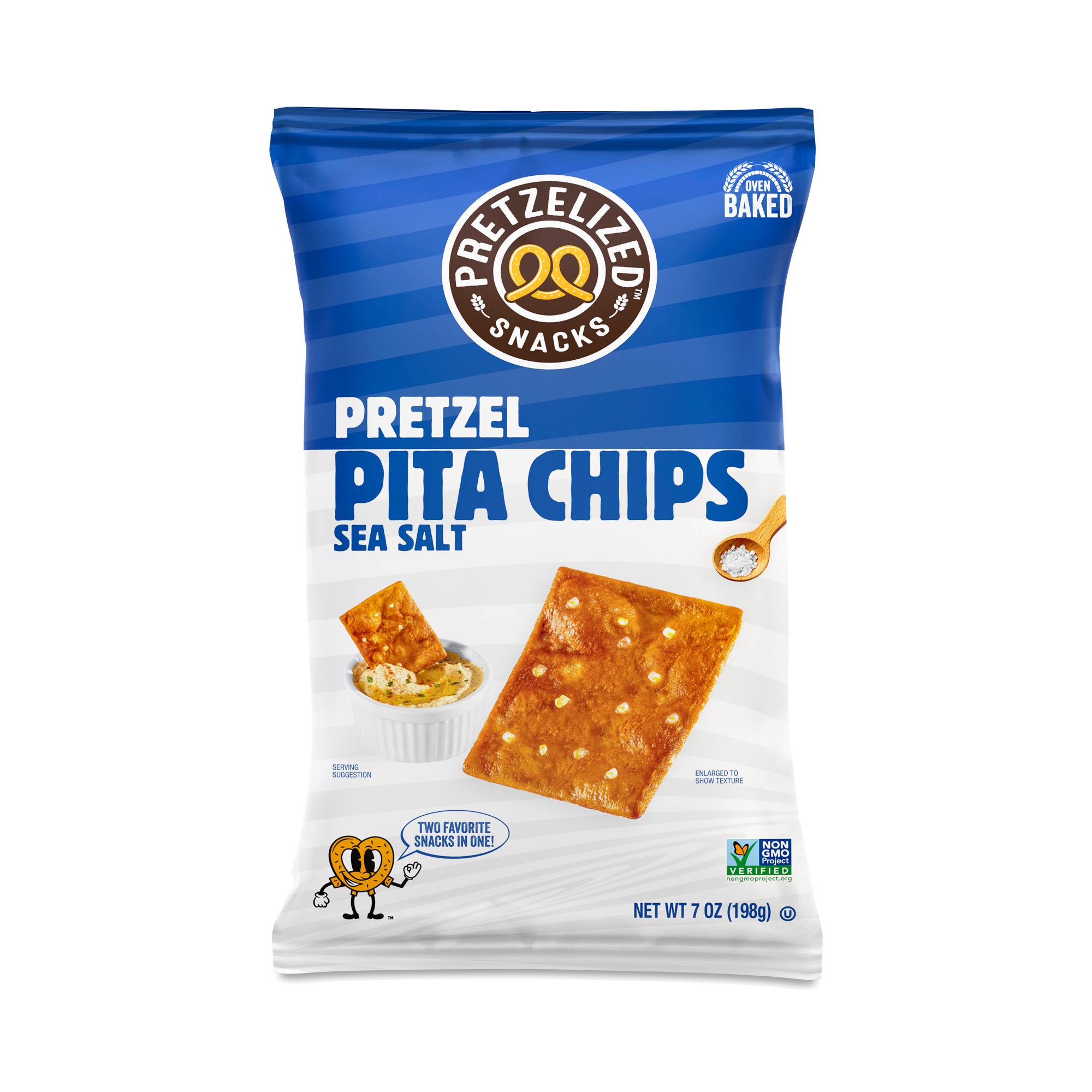 Pretzel Pita Chips, Sea Salt