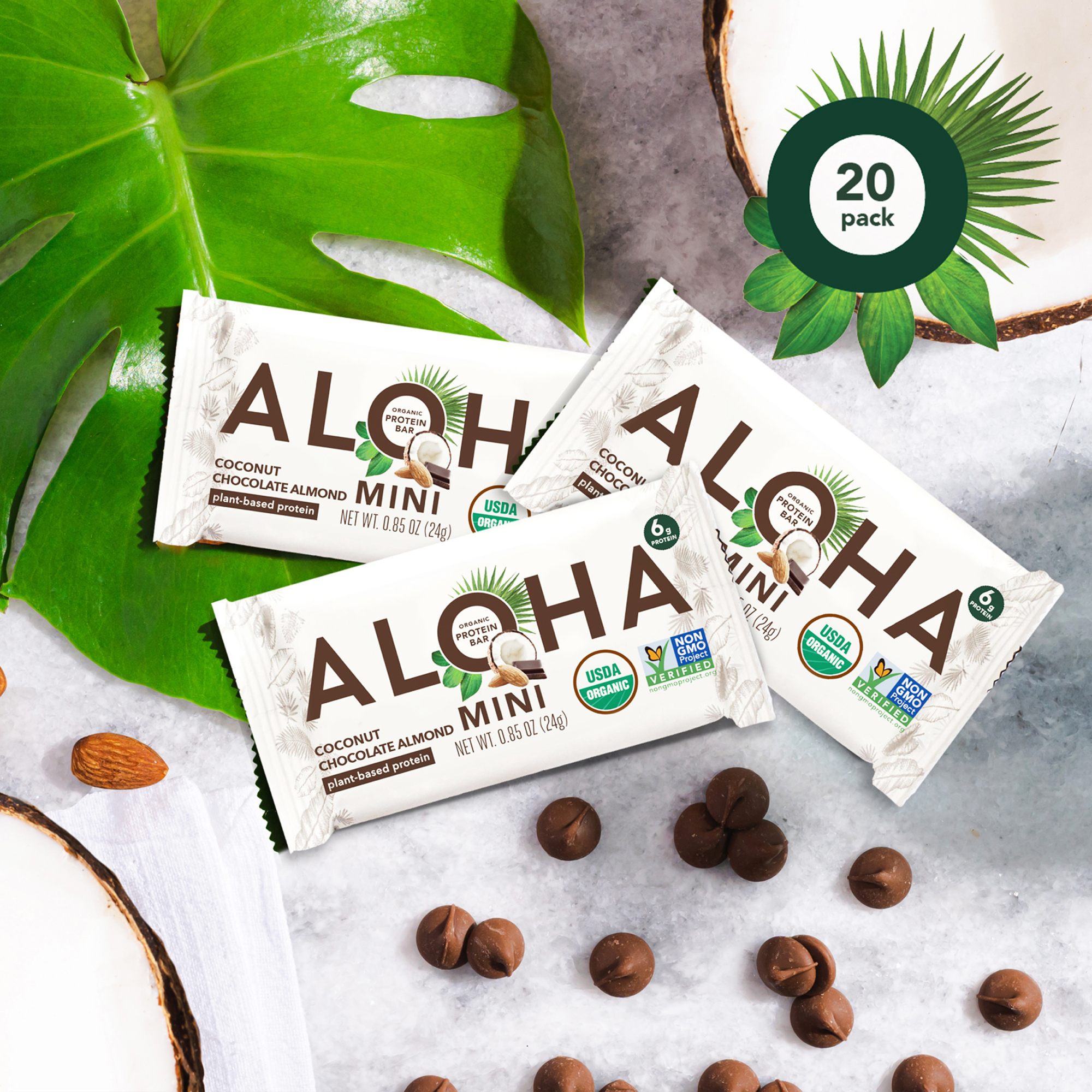 Aloha Mini Protein Bar, Coconut Chocolate Almond | Thrive Market