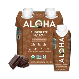 Organic Plant Based Protein Shake, Chocolate Sea Salt