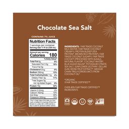 Organic Plant Based Protein Shake, Chocolate Sea Salt