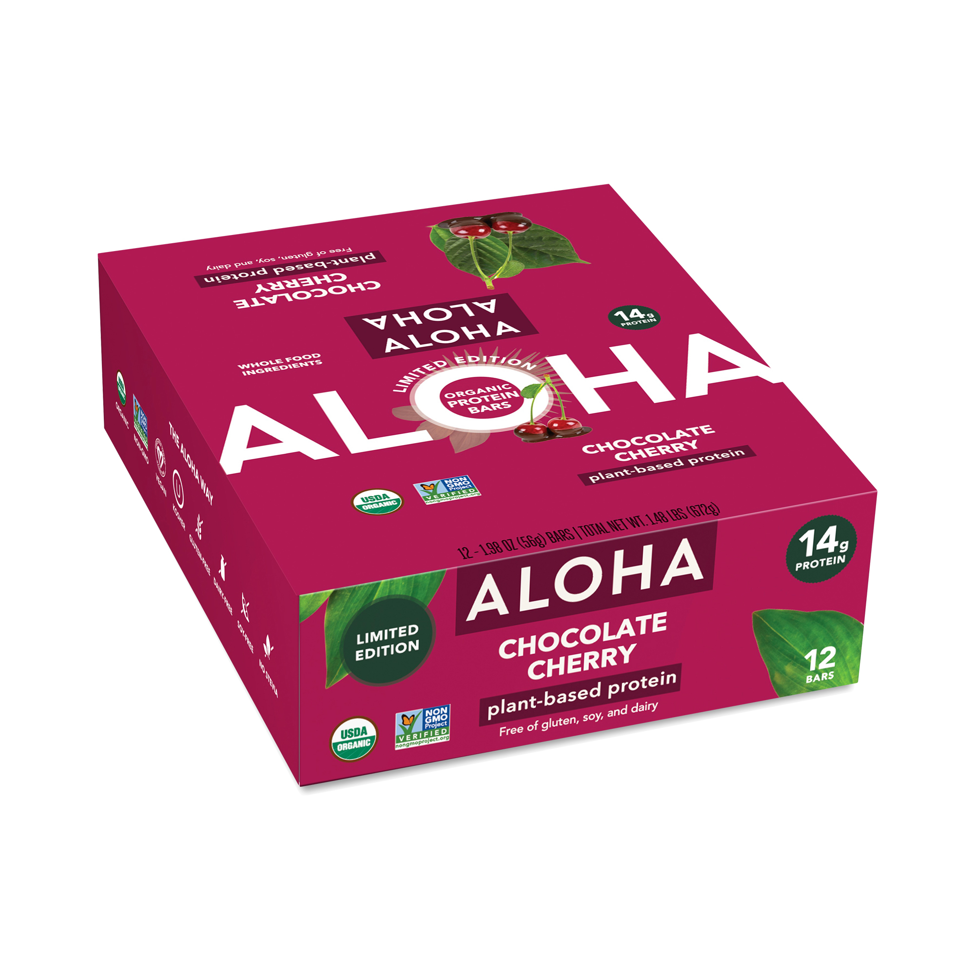 Aloha Protein Bar, Chocolate Cherry | Thrive Market