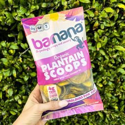 Organic Plantain Scoops Pink Salt