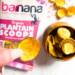 Organic Plantain Scoops Pink Salt