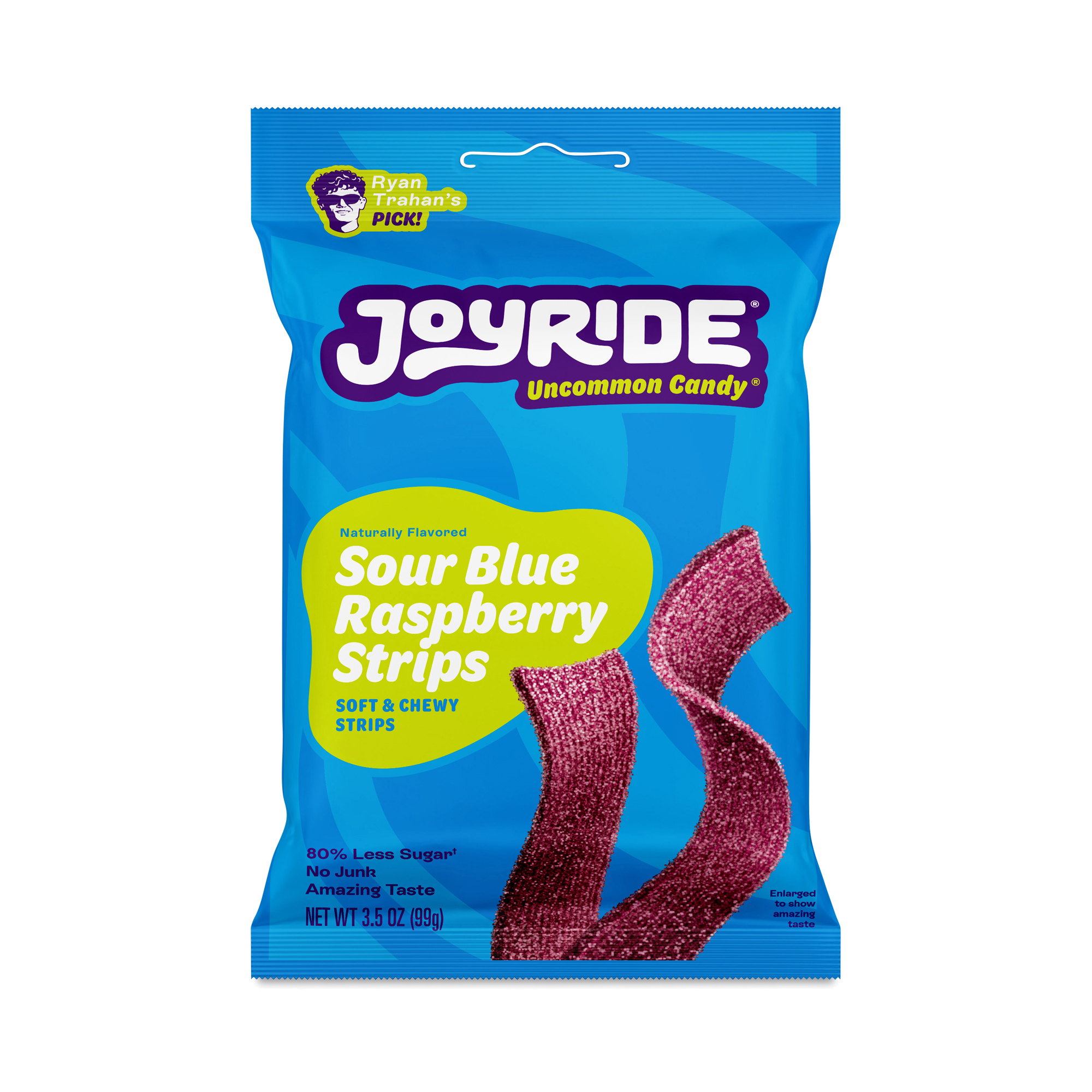 JOYRIDE Low Sugar Candy, Sour Blue Raspberry Strips | Thrive Market
