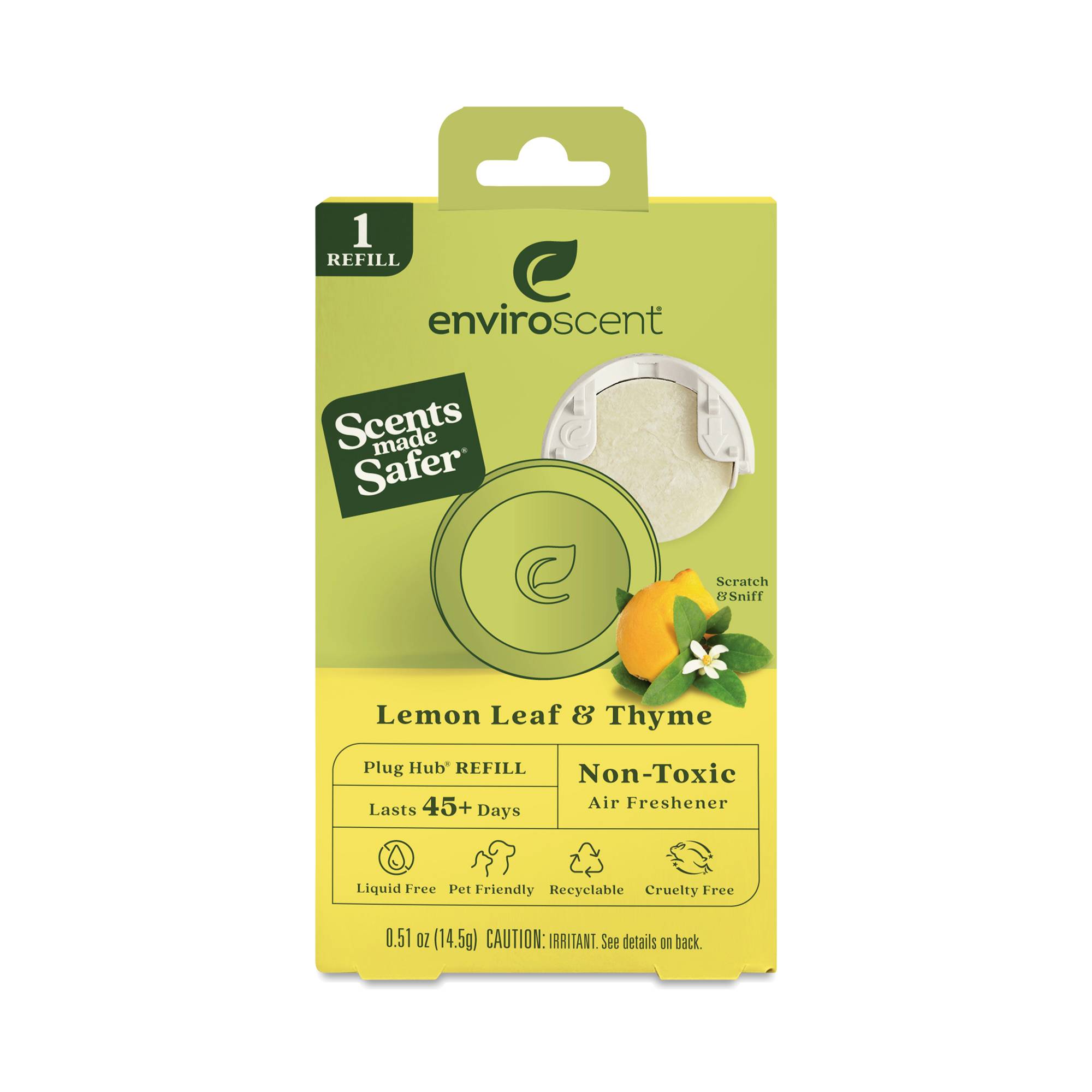 Plug-In Air Freshener Refill, Lemon Leaf & Thyme