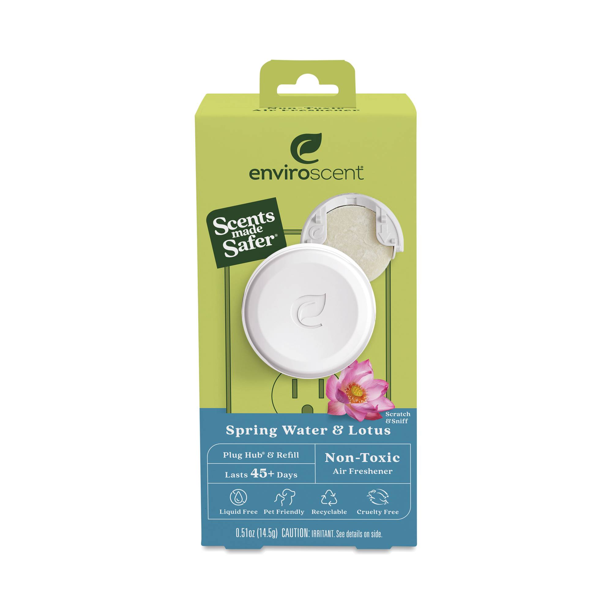 Plug-In Air Freshener Starter Kit, Spring Water & Lotus