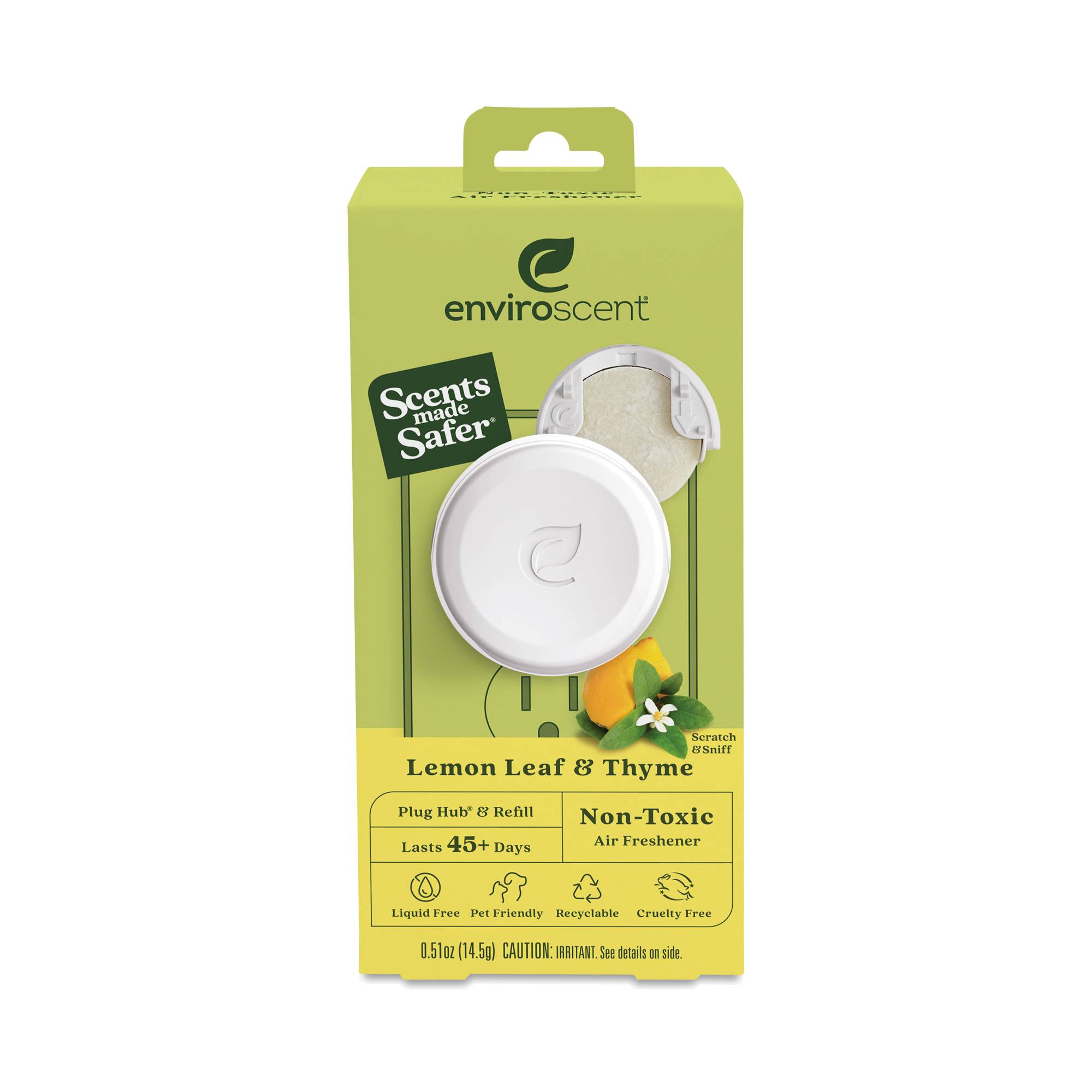 Plug-In Air Freshener Starter Kit, Lemon Leaf & Thyme