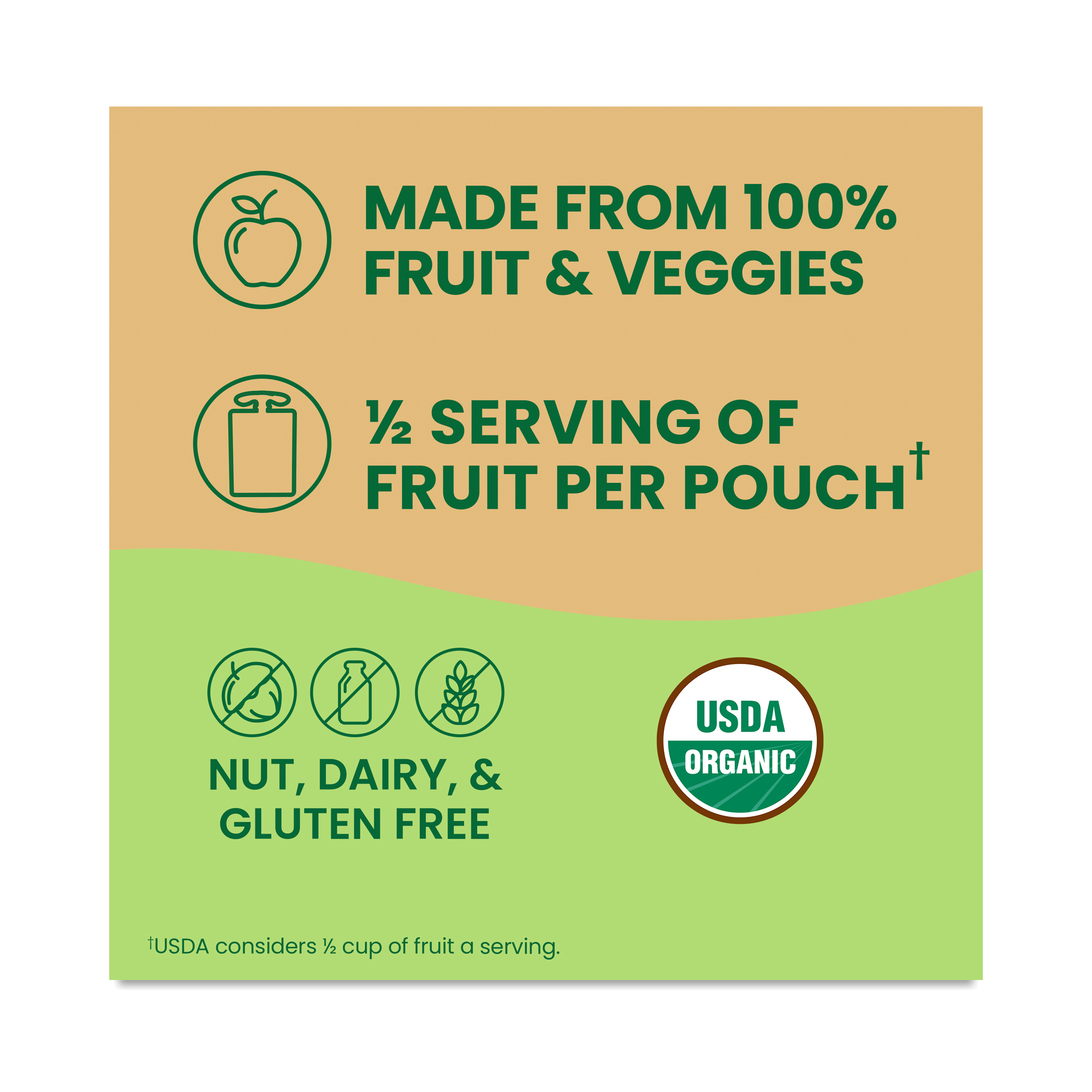 GoGo squeeZ Organic Fruit & Veggie Applesauce Variety Pack